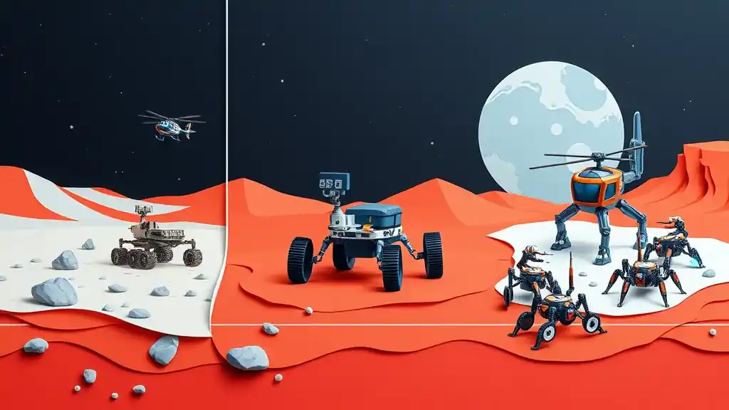 Explore the evolution of space robotics, from early subsystems to advanced autonomous explorers, and the future of interplanetary robotic infrastructure. /system/space-robotics-autonomous-explorers/pic.webp